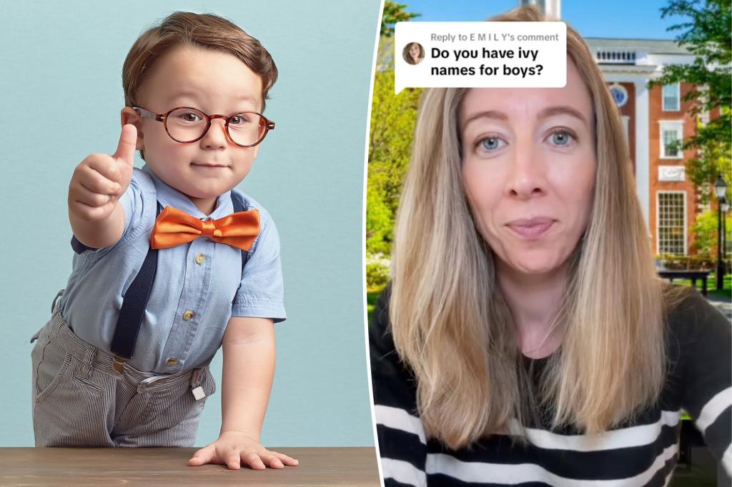 'Ivy League' baby names are all the rage - but it's nothing to do with getting them into universities, parenting consultant reveals